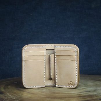 Keizo Middle Leather Wallet II Dompet Kulit Vegtan Vertikal