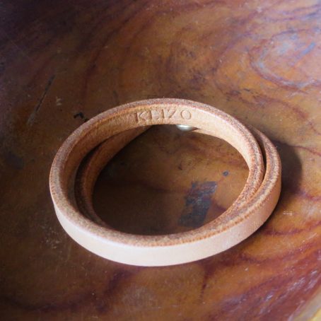 Keizo Leather Bracelets S Brass Hook III Gelang Kulit Dua lilit - Image 2