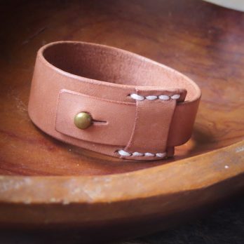 Keizo Leather Bracelets Simple VIII Gelang Kulit Vegtan