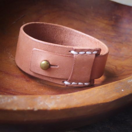 Keizo Leather Bracelets Simple VIII Gelang Kulit Vegtan