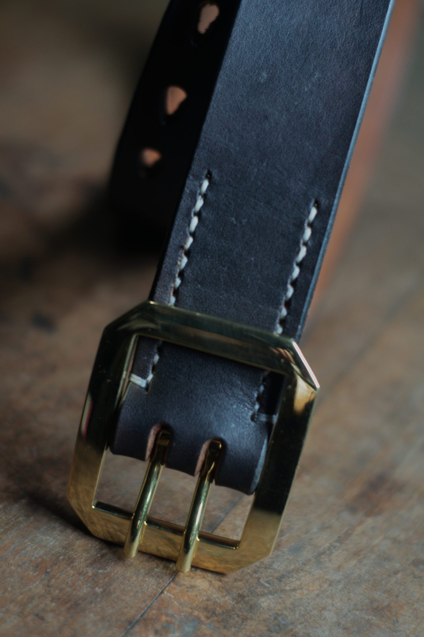 Keizo Leather Belt Tipe IV - Double Prong - Image 16